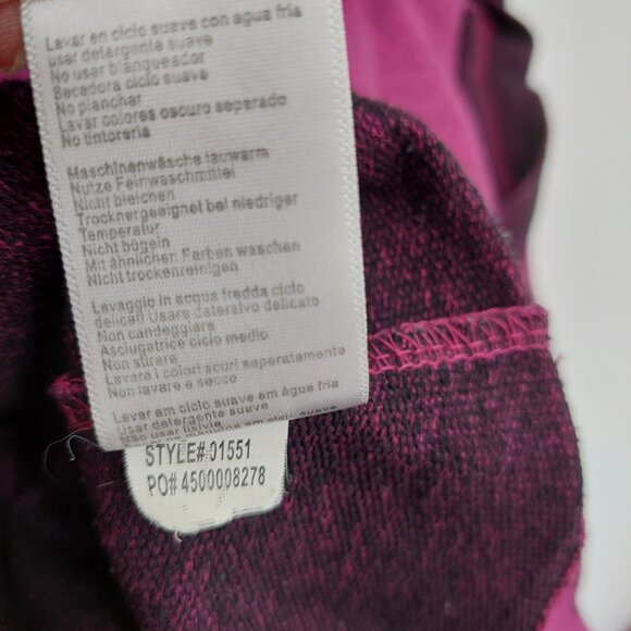 Fox Girl Racing Shirt Pullover Size XS Long Sleeve Purple Black - Picture 9 of 9